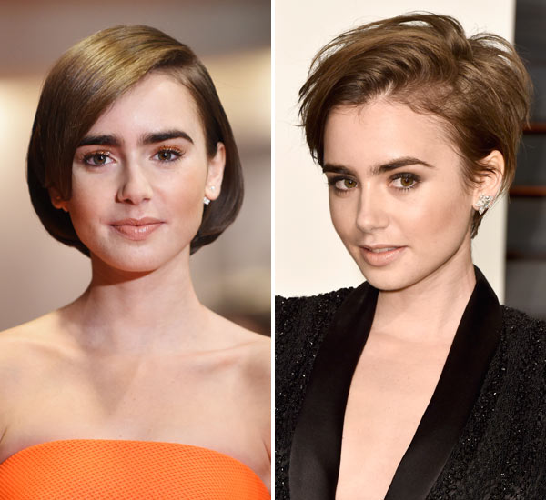 [PICS] Lily Collins' Haircut — See Her Dramatic Pixie Cut Makeover