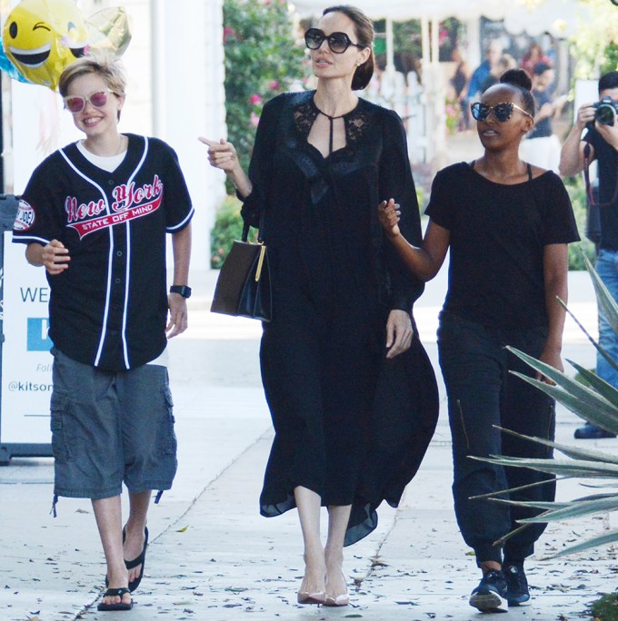 Angelina Jolie & Her Kids: Photos of Them on Fun Outings