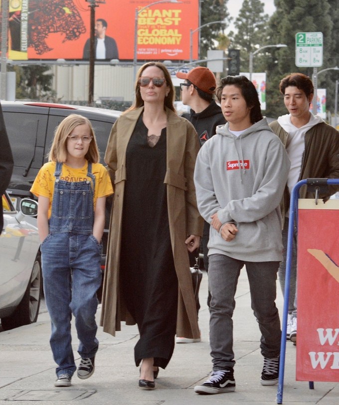 Angelina Jolie & Her Kids: Photos of Them on Fun Outings