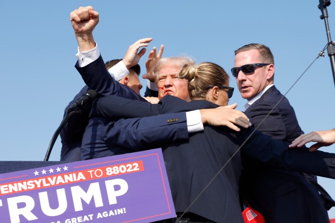 Photos From Donald Trump Rally Where Shots Were Fired