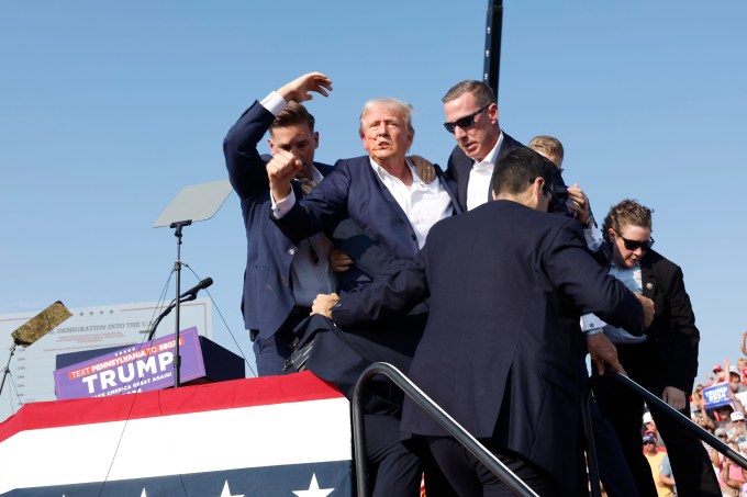 Photos From Donald Trump Rally Where Shots Were Fired