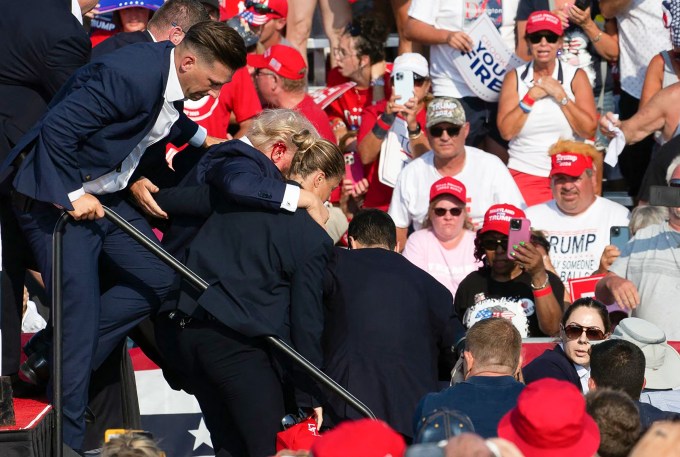 Photos From Donald Trump Rally Where Shots Were Fired