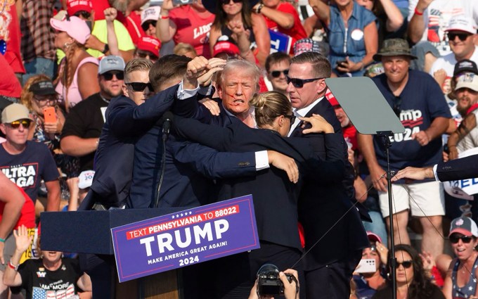 Photos From Donald Trump Rally Where Shots Were Fired