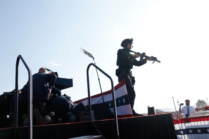 Photos From Donald Trump Rally Where Shots Were Fired