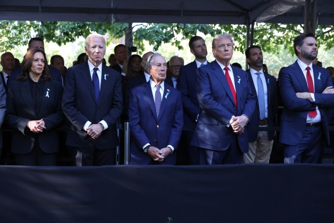 Kamala Harris and Donald Trump Shake Hands at 9/11 Memorial: Photos