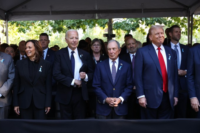 Kamala Harris and Donald Trump Shake Hands at 9/11 Memorial: Photos