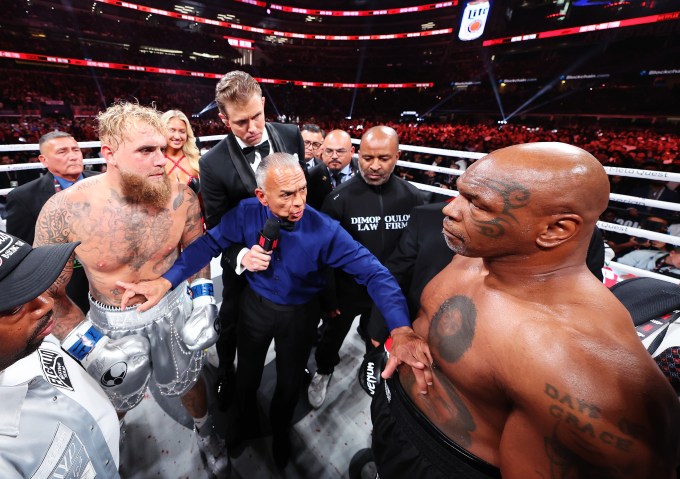 Mike Tyson vs. Jake Paul: Photos From Their 2024 Fight