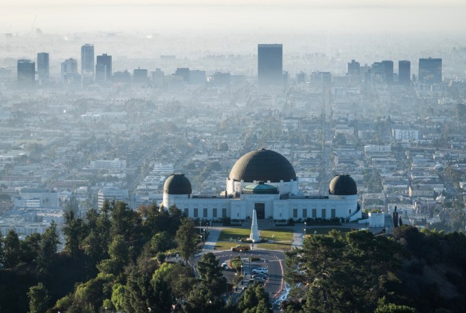 L.A. Fires & Landmarks: Getty Villa, Hollywood Sign, Mount Wilson