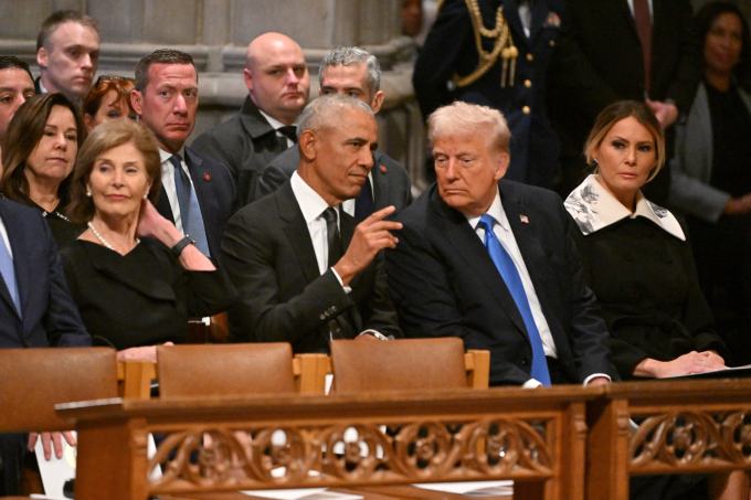 What Were Trump & Obama Talking About at Carter’s Funeral? Photos